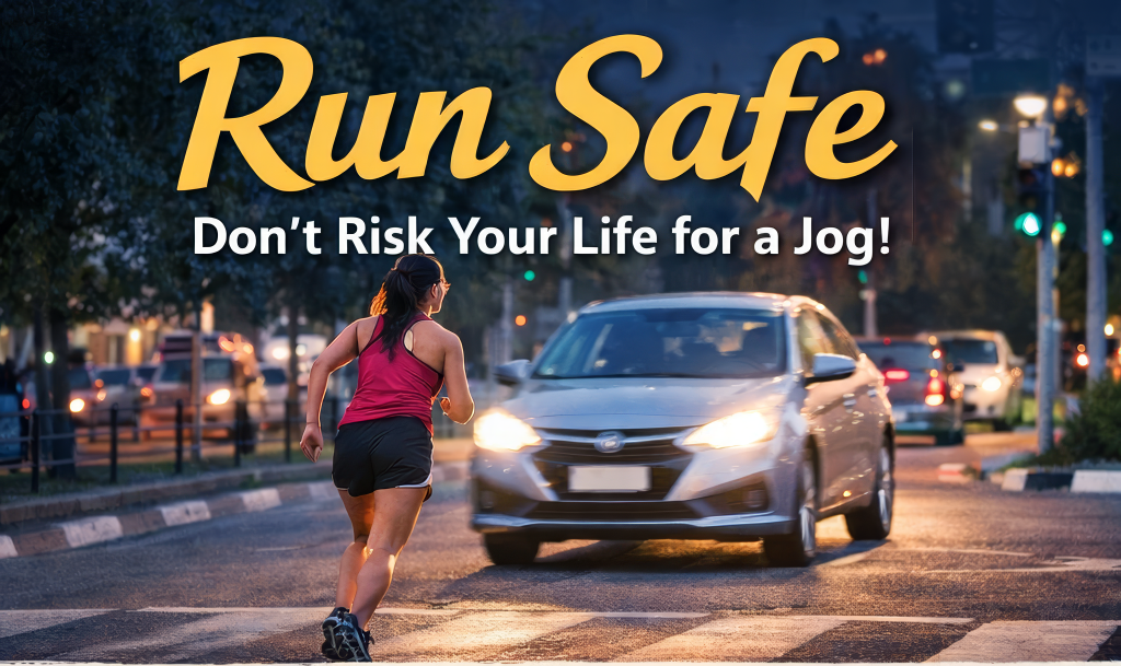 Run Safe – Watch out for Traffic