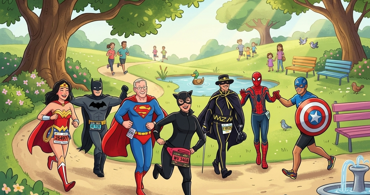 When Superheroes Used to Run Our Races